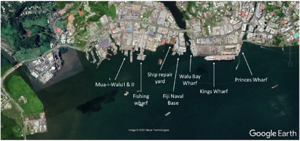 google map suva port